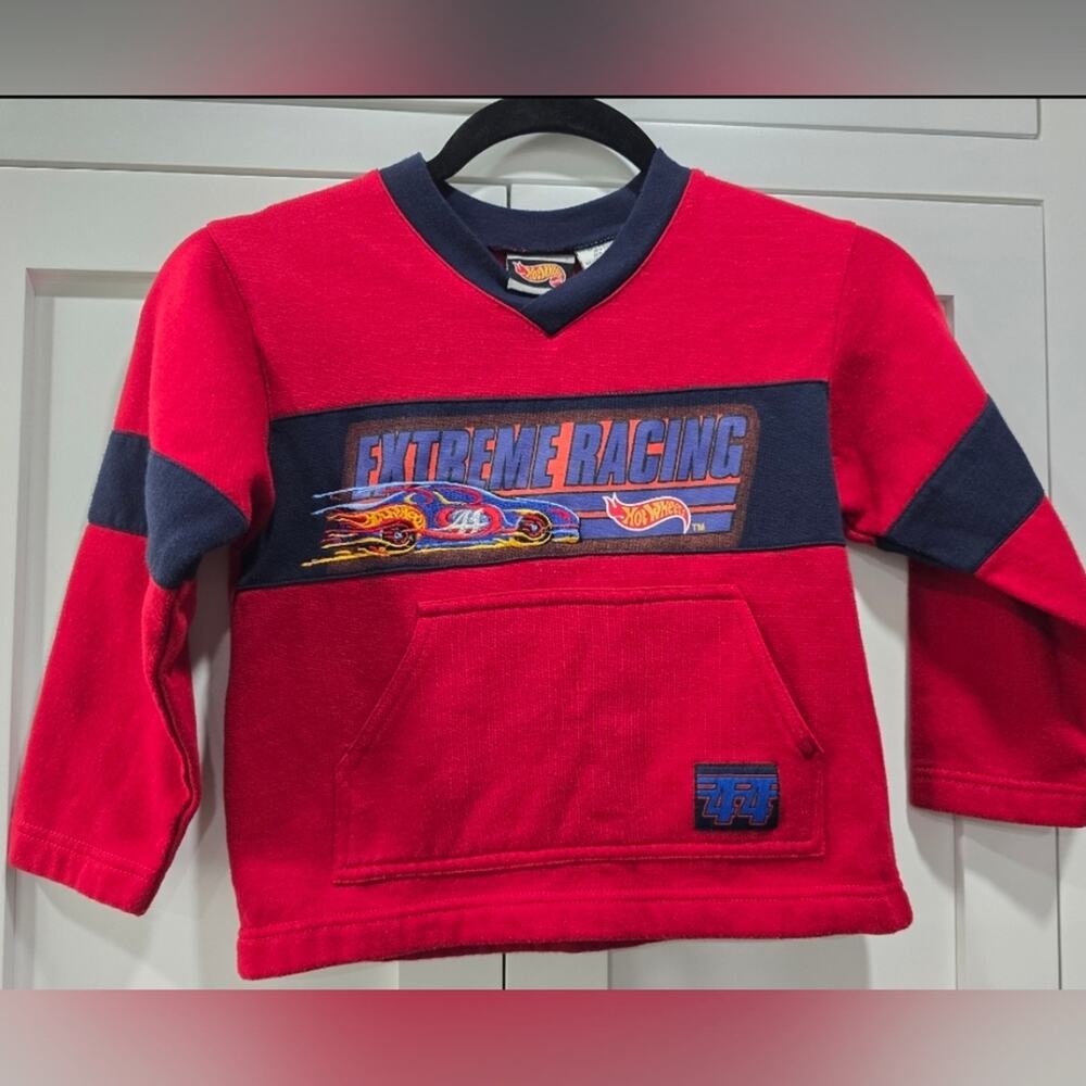 🚗Hot Wheels V-Neck Sweater (Size Medium 5/6) - New Without Tags